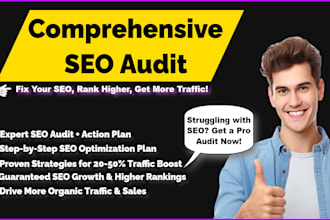 do website SEO audit report and provide action plan for website ranking