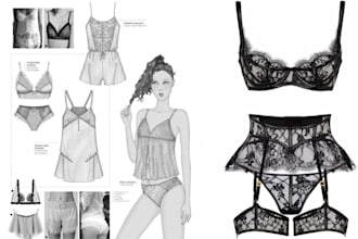 design lingerie, loungewear, sleepwear advanced tech packs
