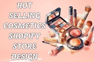 design cosmetics shopify store skincare spa website cosmetics dropshipping store