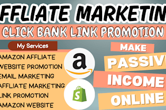 set up clickbank amazon affliate marketing and referral link promotion