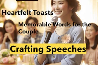 write speeches for special occasions and events