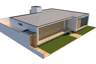 create design 3d and rendering house