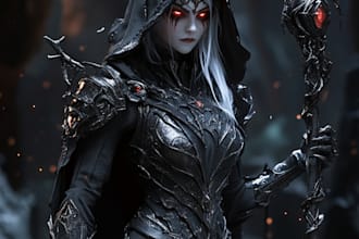 make character art for horror, scifi, and fantasy