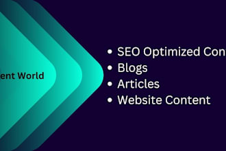 be your SEO content writer for website and blog site