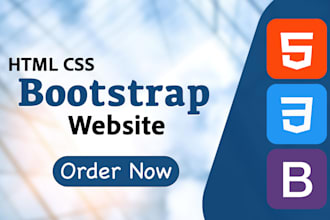 design HTML CSS bootstrap websites