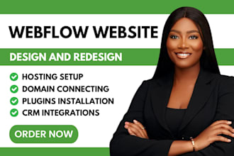 be your webflow expert design elegant webflow website development webflow