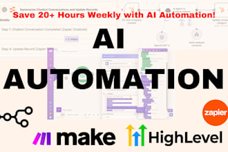 build ai powered automation workflows with zapier, make, and gohighlevel