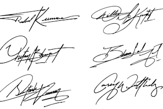 design and teach handwritten signature logo or autograph