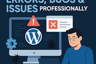 fix wordpress errors, bugs  issues professionally