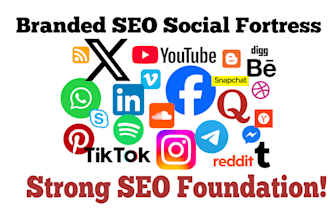 build a powerful branded social fortress for SEO