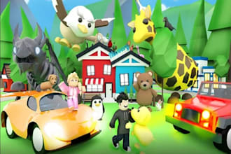build roblox full game creation, animate, vfx guis lua fix bugs rescript ui maps