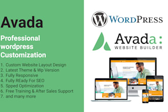 create a fully customizable avada theme wordpress website