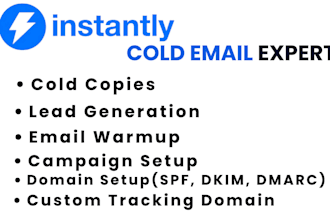 set up instantly ai for high converting cold email outreach and warmup