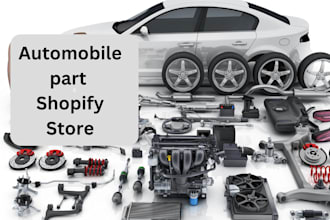 design automobile part website auto part dropshipping shopify store