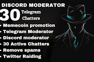 do discord chat, telegram chat, discord chatters, telegram community manager