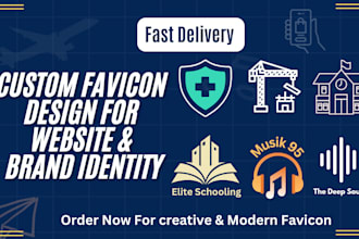 design a custom favicon for your website and brand identity