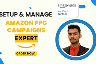 setup and manage amazon ppc campaigns and advertising ads