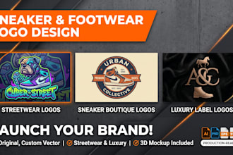 design a sneaker and shoe logo