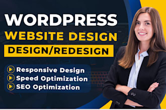 develop wordpress website design with responsive web design