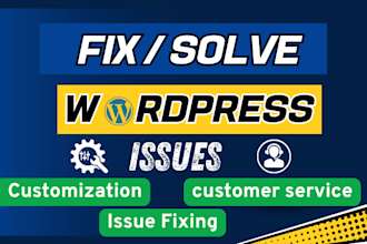 fix wordpress issues, bugs, errors, and problems