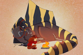 create a stylized illustration
