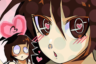 draw custom art of your oc roblox minecraft avatar in anime style
