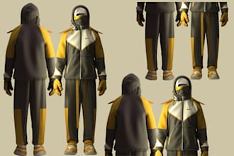 do realistic clothing 3d design fashion 3d clothing mockup animation