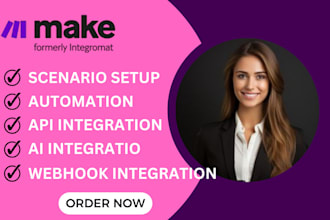 setup make com automation integrations custom http API vapi ai webhook