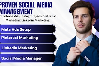 do social media marketing meta ads, youtube promotion, pinterest marketing,