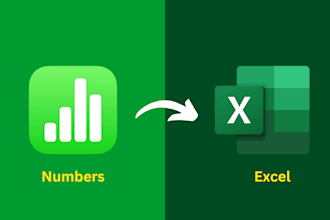 creation or convert CSV and apple numbers files to excel