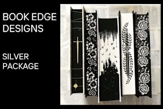 create beautiful custom book edges for your fantasy book