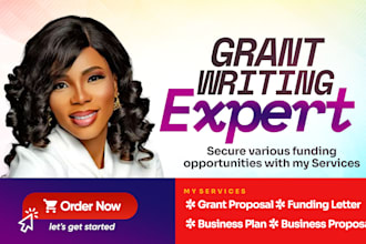apply multiple grants, do grant writing, proposal, business plan, sponsorship
