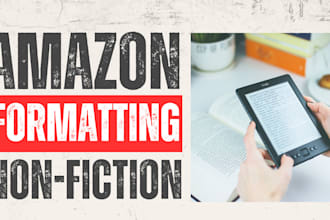 format your non fiction book for amazon KDP ebook and print