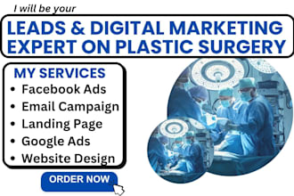 generate breast surgery leads plastic surgery breast enhancement botox website