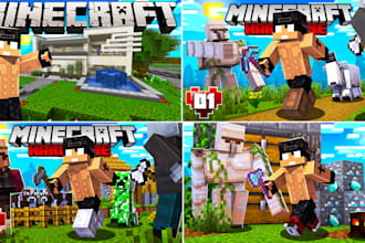 create professional minecraft thumbnails