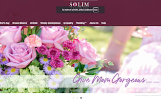 design stunning flower shopify store florist website bouquet gift dropshipping