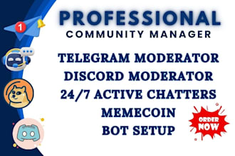 chat and engage in your discord server chat discord telegram moderator