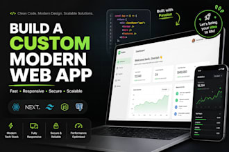 build a custom modern web app