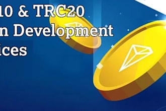 develop ai agent token, presale, staking,dex,pump fun,smart contract,dapps,trc20