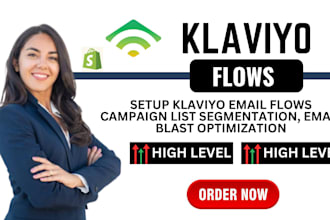 setup klaviyo email flows campaign list segmentation, email blast optimization
