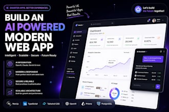 build an ai powered modern web app