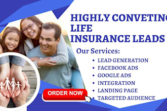 generate life insurance leads insurance website life insurance iul landing page