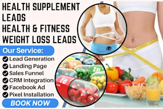 generate health supplement leads health and fitness leads weight loss leads