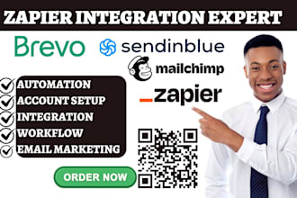 setup zap gmail mailchimp activecampaign brevo sendinblue email by zapier crm