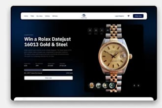 design wordpress raffle website, competition, giveaway, ticket website