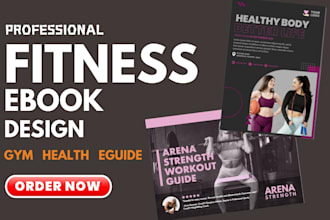 design PDF, recipes, cookbook, health and fitness, lead magnet, ebook in canva