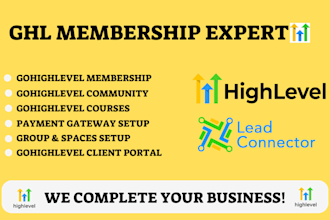 setup your gohighlevel membership site and gohighlevel community, ghl site