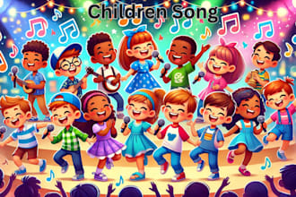 produce children songs, kid songs, educational songs, nursery rhymes, jingles