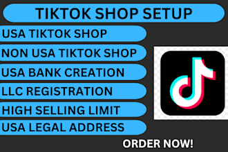 create USA and non USA resident tiktok shop, USA llc registration approval
