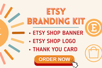 design etsy shop banner, digital products design, etsy banner, etsy kit, etsy